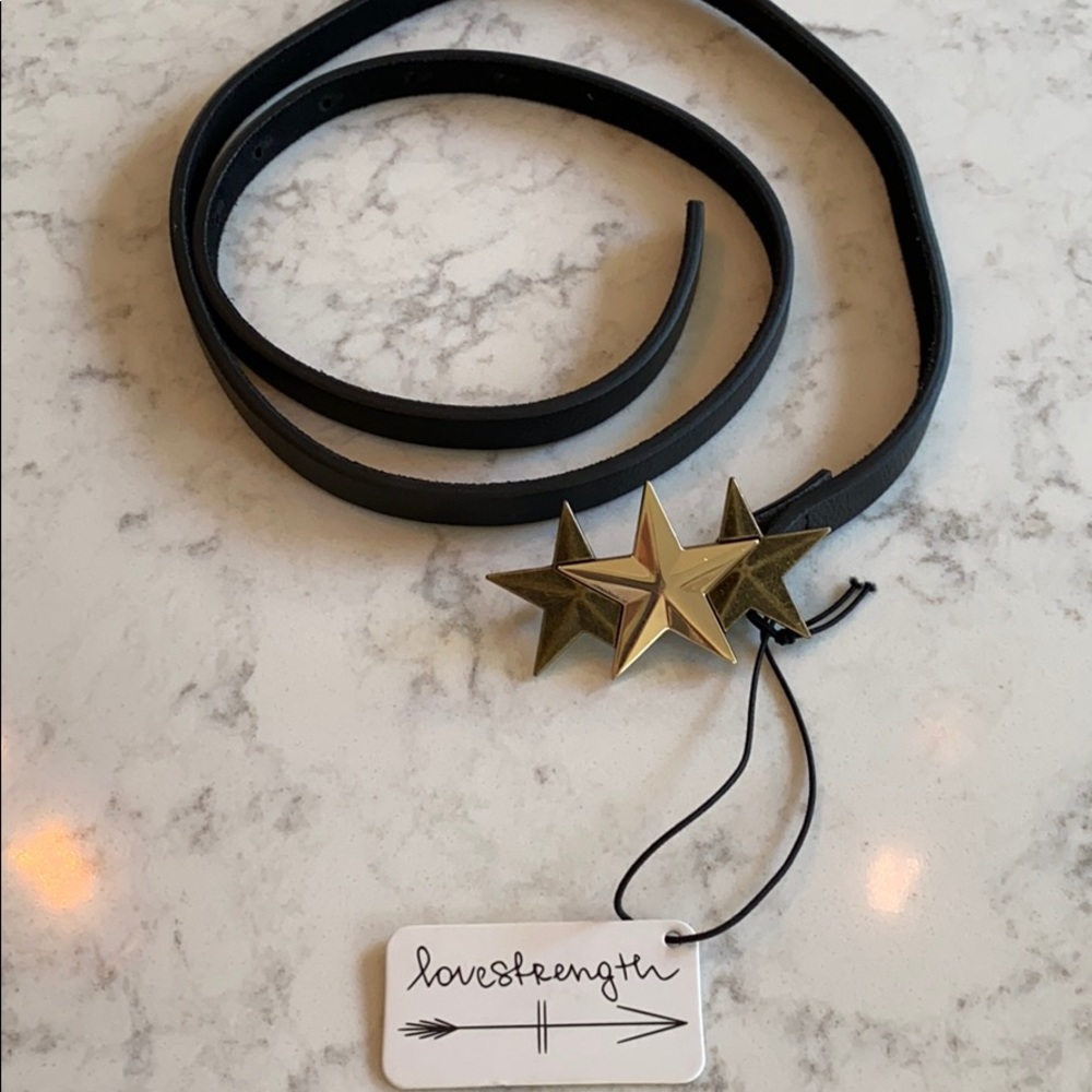 NWT Black Star Belt